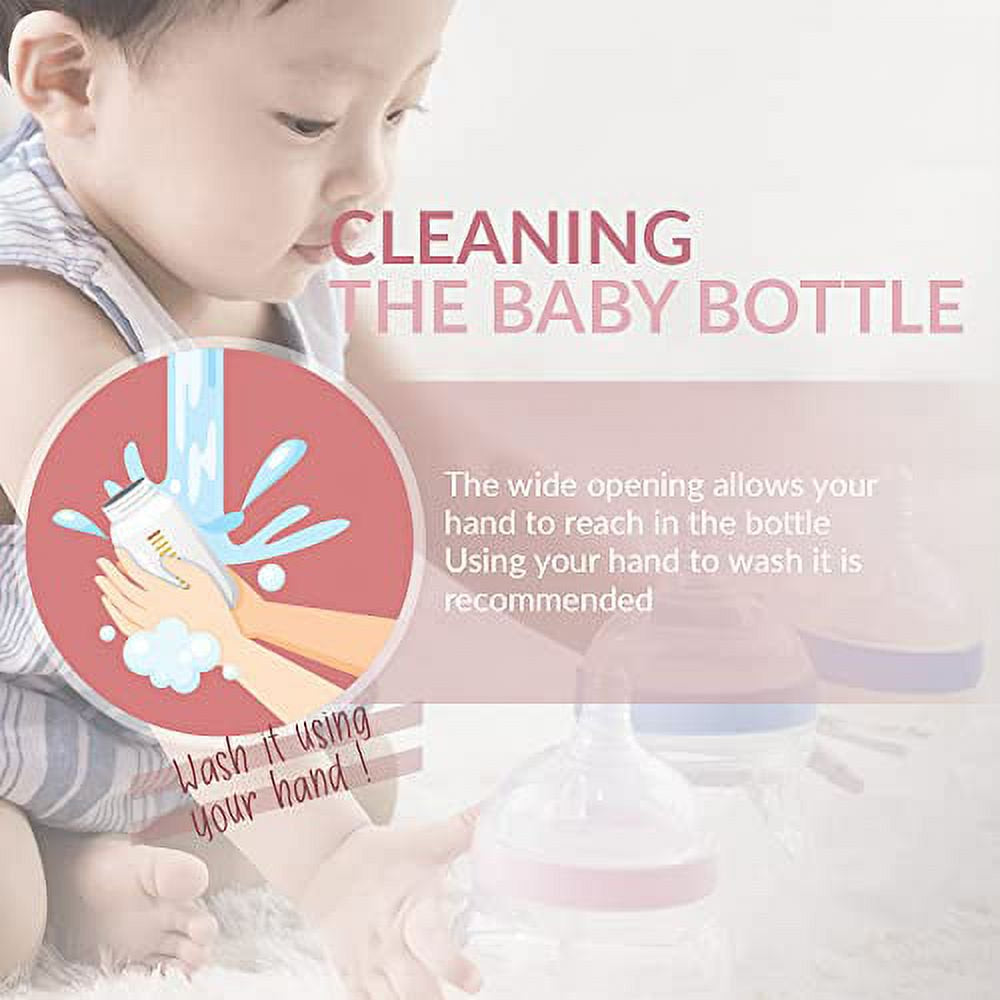 100% Silicone Baby Bottle Standard I Silicone Feeding Bottle Small I Breast Feeding Bottle I Environmentally Baby Milk Bottle I Silicone Baby Bottles I Pink Standard Bottle Small