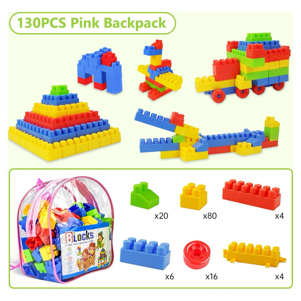 Kids Mini Small Building Toy, 130 Pcs