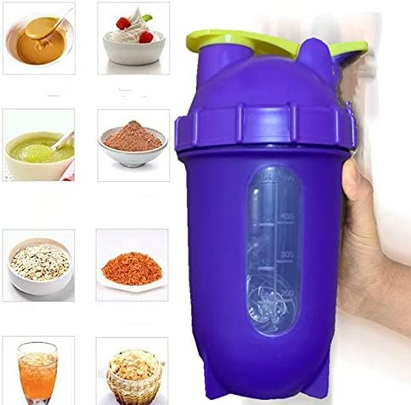 Blender Classic Loop Top & Whisk Ball,Secure Screw-On Lid, Stay Open Flip Cap,Leak Proof,Bpa Free,18-Ounce (22 Oz-600Ml/Measurements 18 Oz, White Top/Light Purple Body)