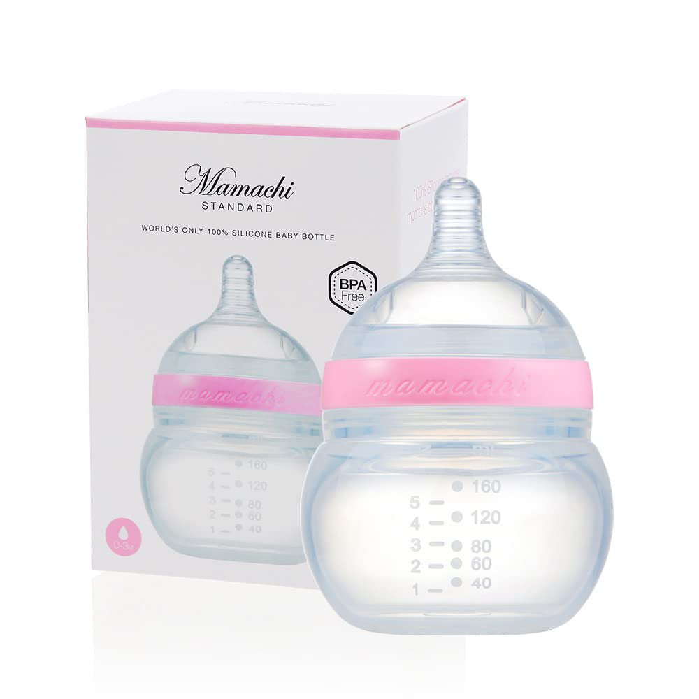 100% Silicone Baby Bottle Standard I Silicone Feeding Bottle Small I Breast Feeding Bottle I Environmentally Baby Milk Bottle I Silicone Baby Bottles I Pink Standard Bottle Small